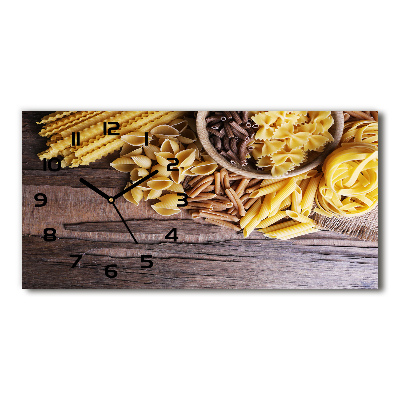 Horloge horizontale en verre Mélange de pâtes