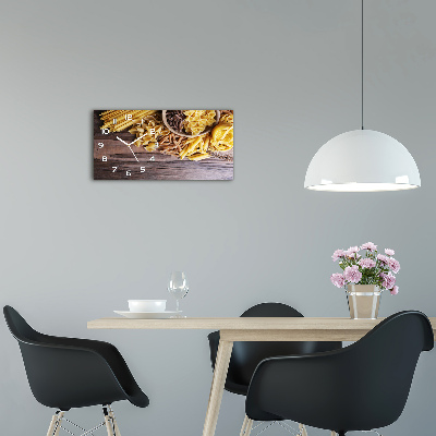 Horloge horizontale en verre Mélange de pâtes