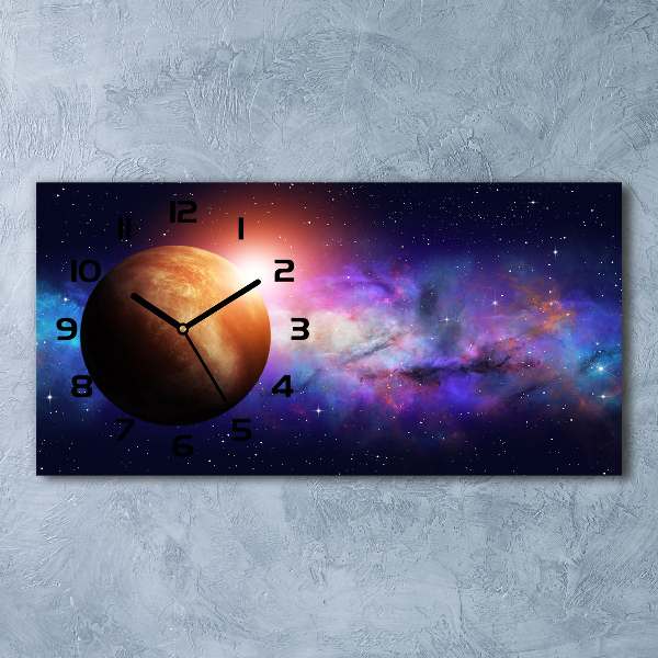 Horloge rectangulaire horizontale Nébuleuse