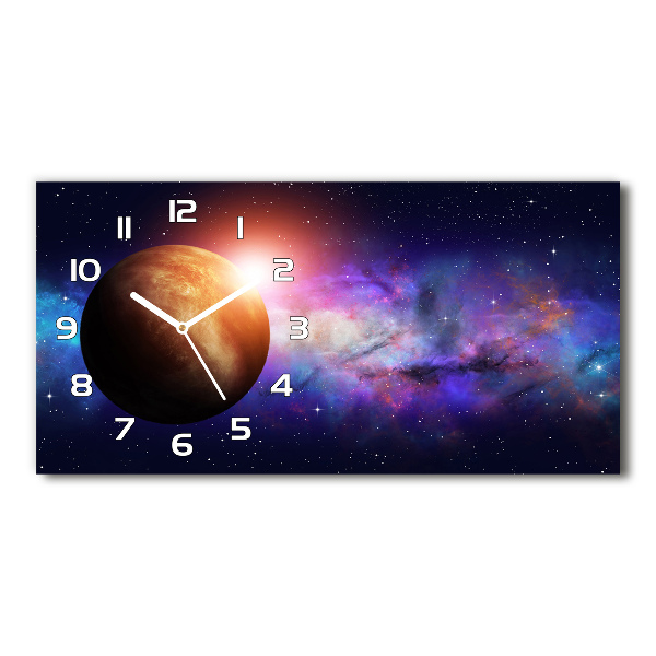 Horloge rectangulaire horizontale Nébuleuse