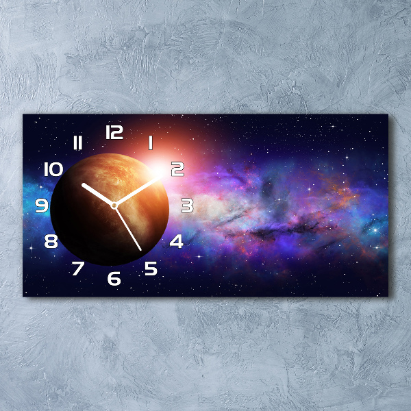 Horloge rectangulaire horizontale Nébuleuse