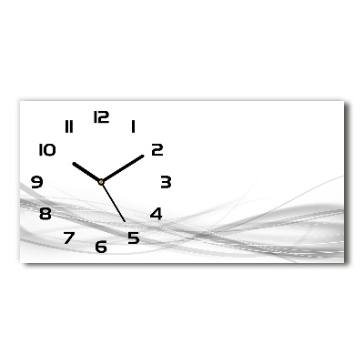 Horloge murale horizontale Vague abstraite