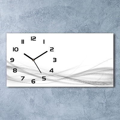 Horloge murale horizontale Vague abstraite