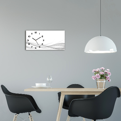 Horloge murale horizontale Vague abstraite