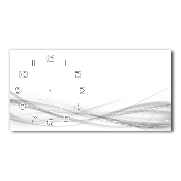Horloge murale horizontale Vague abstraite