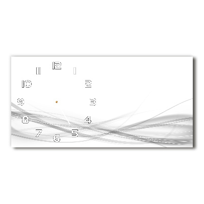 Horloge murale horizontale Vague abstraite