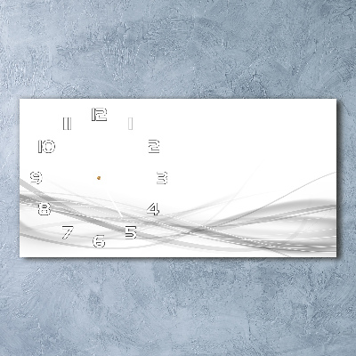 Horloge murale horizontale Vague abstraite