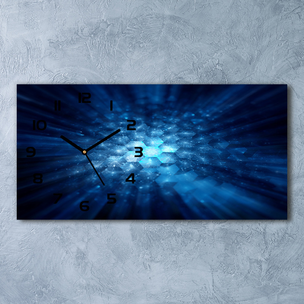 Horloge murale horizontale Cristaux