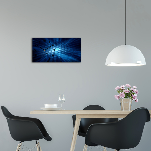 Horloge murale horizontale Cristaux
