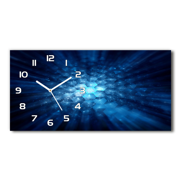 Horloge murale horizontale Cristaux