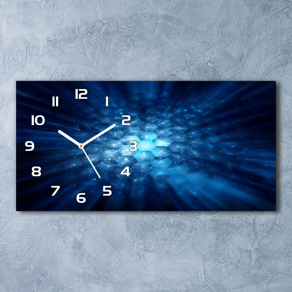 Horloge murale horizontale Cristaux