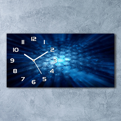 Horloge murale horizontale Cristaux