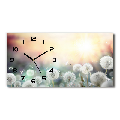 Horloge horizontale en verre Champ de souffleurs
