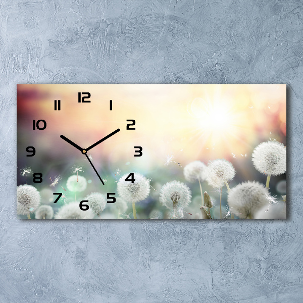 Horloge horizontale en verre Champ de souffleurs