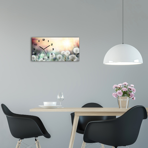 Horloge horizontale en verre Champ de souffleurs