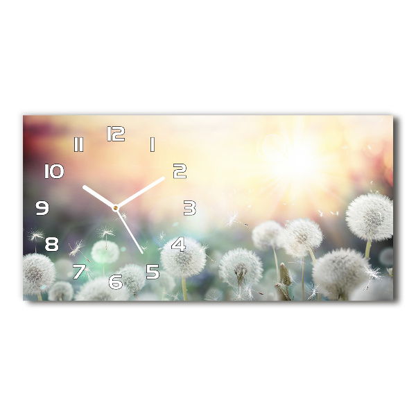 Horloge horizontale en verre Champ de souffleurs