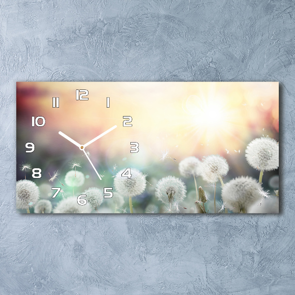 Horloge horizontale en verre Champ de souffleurs