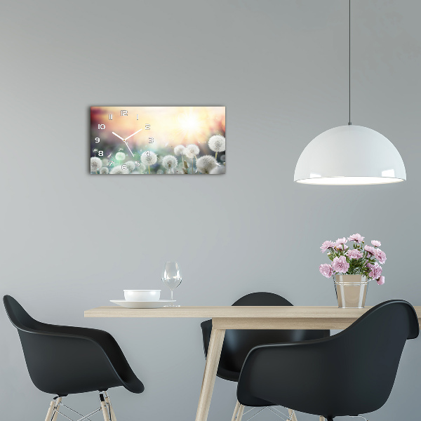Horloge horizontale en verre Champ de souffleurs