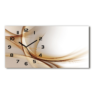 Horloge horizontale Vague abstraite