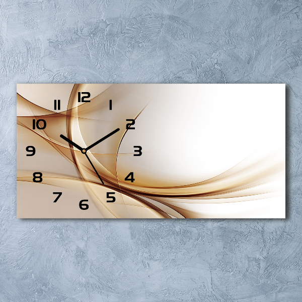 Horloge horizontale Vague abstraite