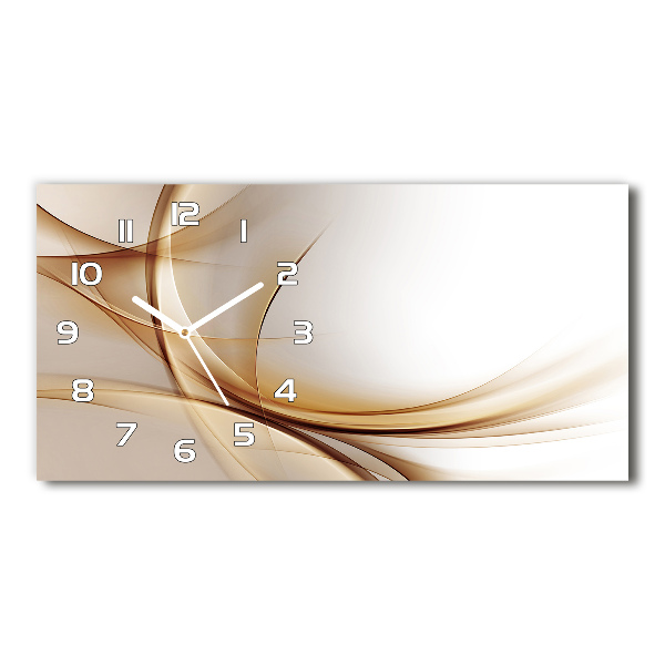 Horloge horizontale Vague abstraite
