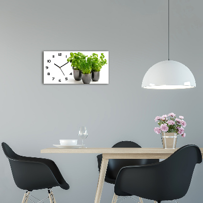 Horloge horizontale Herbes en pots