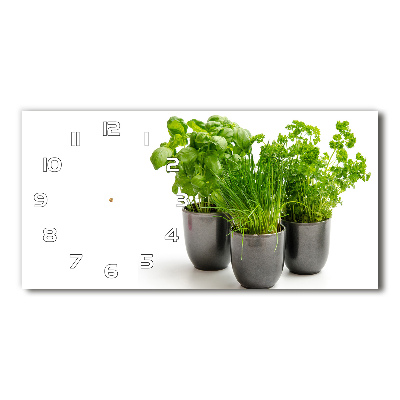 Horloge horizontale Herbes en pots