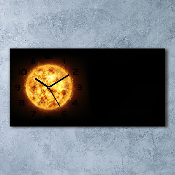 Horloge rectangulaire horizontale Soleil