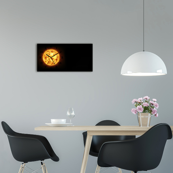 Horloge rectangulaire horizontale Soleil