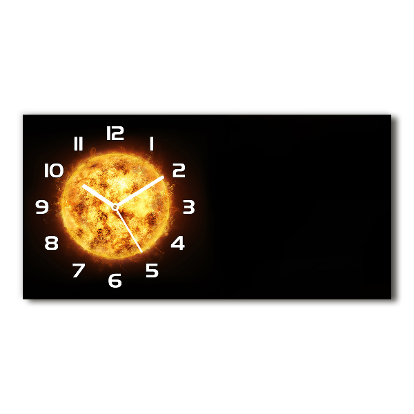 Horloge rectangulaire horizontale Soleil