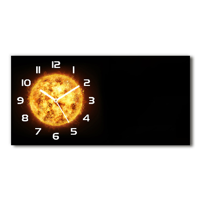 Horloge rectangulaire horizontale Soleil