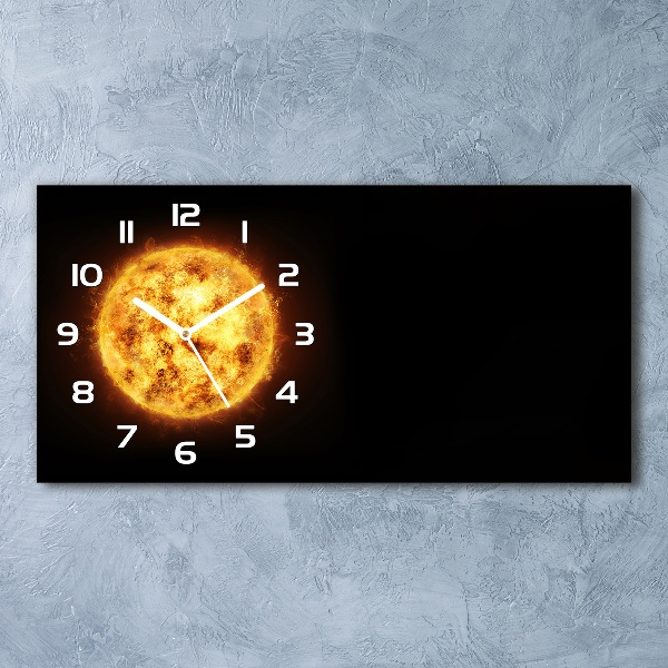 Horloge rectangulaire horizontale Soleil