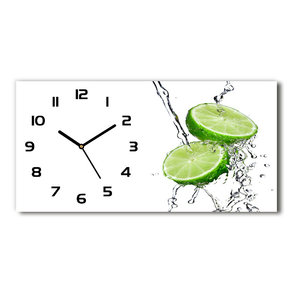 Horloge horizontale en verre Eau de concombre