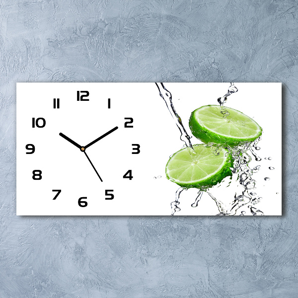 Horloge horizontale en verre Eau de concombre
