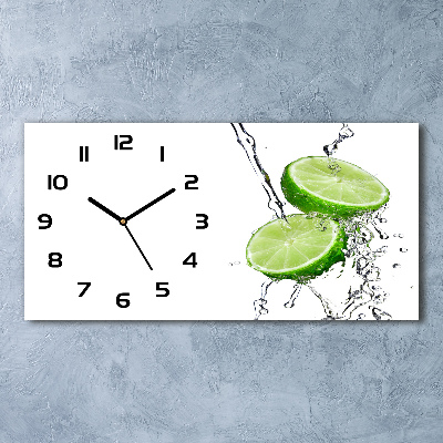 Horloge horizontale en verre Eau de concombre