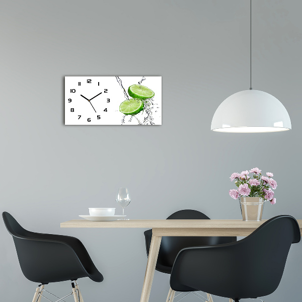Horloge horizontale en verre Eau de concombre