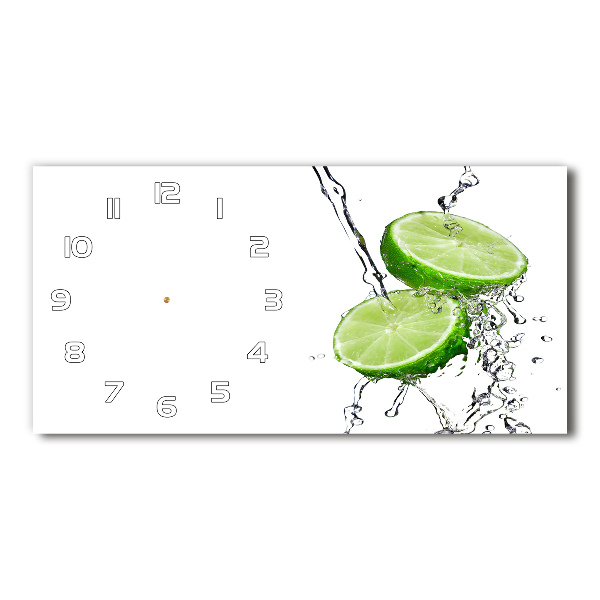 Horloge horizontale en verre Eau de concombre