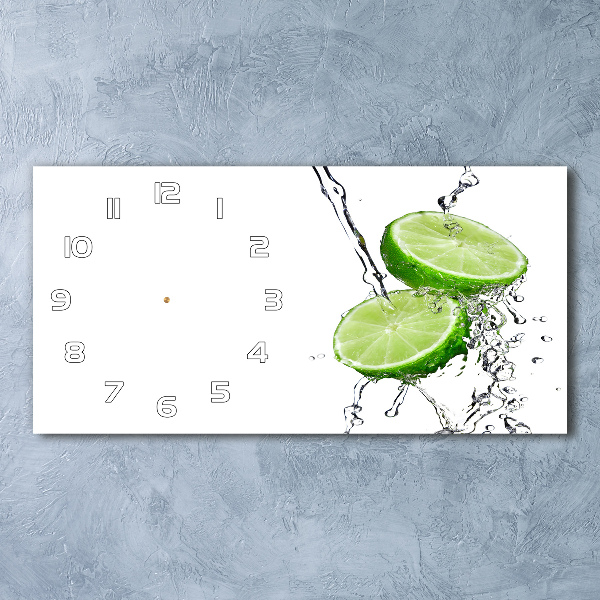 Horloge horizontale en verre Eau de concombre