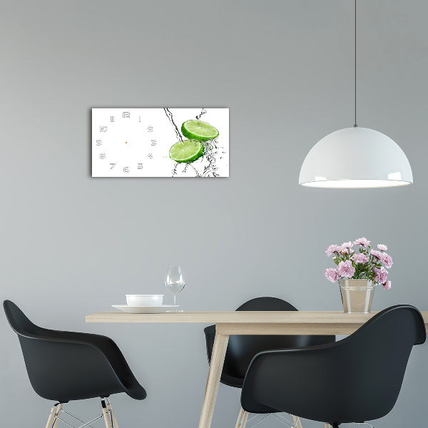 Horloge horizontale en verre Eau de concombre