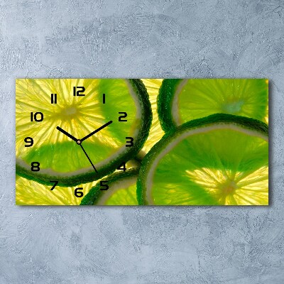 Horloge murale horizontale Chaux