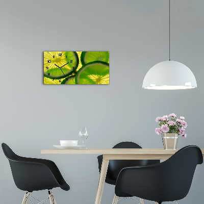 Horloge murale horizontale Chaux