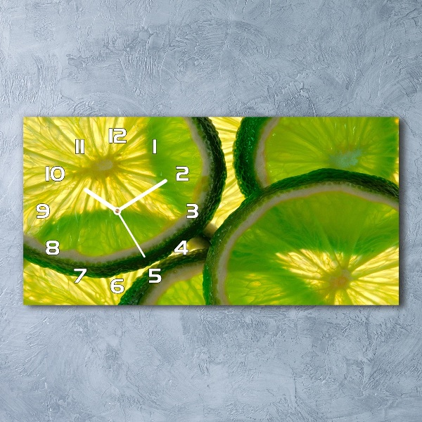 Horloge murale horizontale Chaux