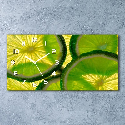 Horloge murale horizontale Chaux