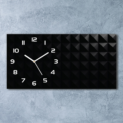 Horloge horizontale en verre Structure abstraite