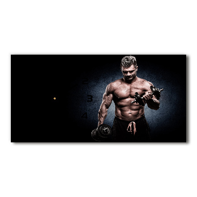 Horloge rectangulaire horizontale Construction musculaire