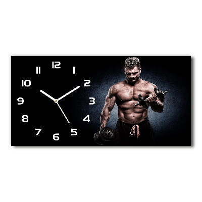 Horloge rectangulaire horizontale Construction musculaire