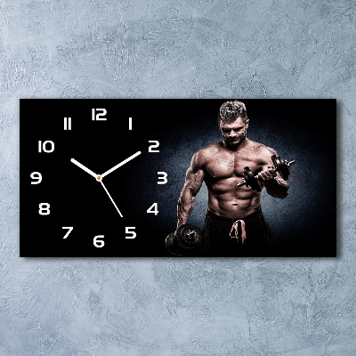 Horloge rectangulaire horizontale Construction musculaire