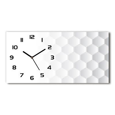 Horloge horizontale Fond d'hexagones