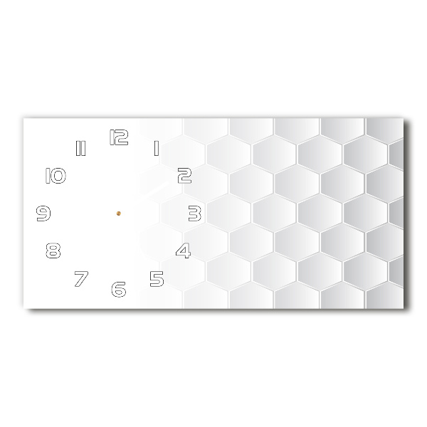 Horloge horizontale Fond d'hexagones