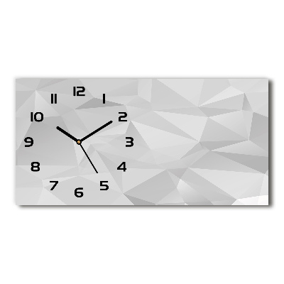 Horloge murale horizontale Triangles artistiques